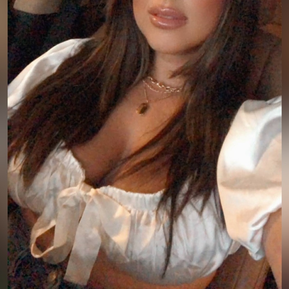 Tie front crop top